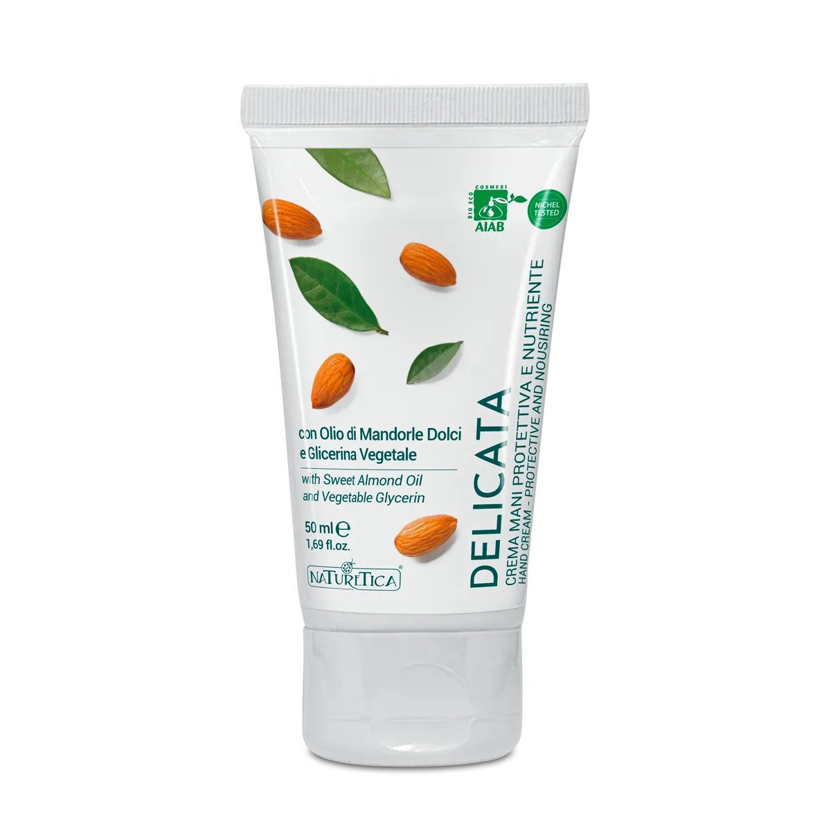 Naturetica Delicata Crema Mani Bio mandorle dolci vegana