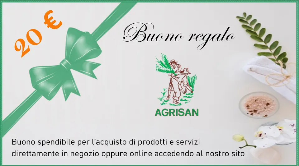 Agri-San Buono Regalo buono da 20 € online e negozio