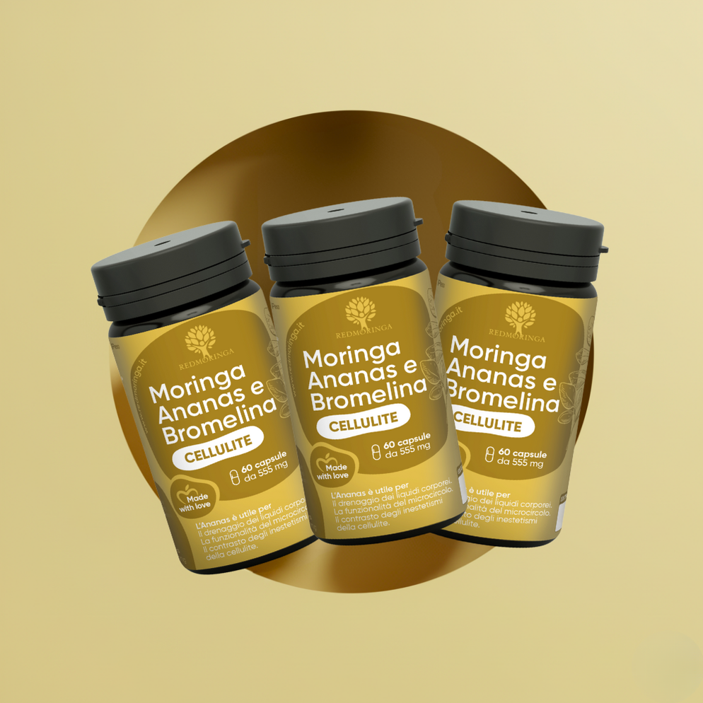 RedMoringa Drenante Forte integratore bromelina 60 capsule