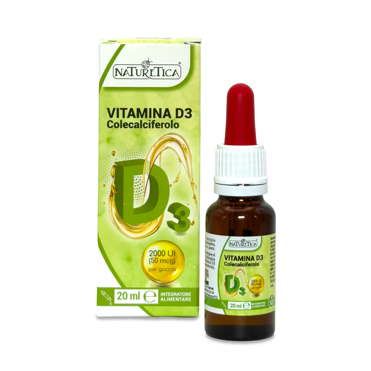 Naturetica Bielli Vitamina D3 Gocce Colecalciferolo 2000 UI