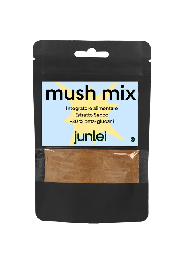 Junlei Mush Mix integratore polvere 50g 4 funghi