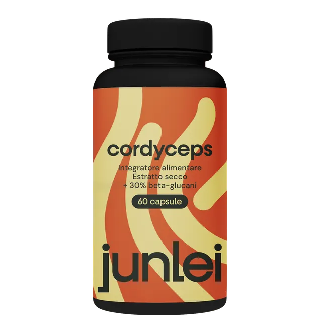 Junlei Cordyceps capsule vegane energia naturale