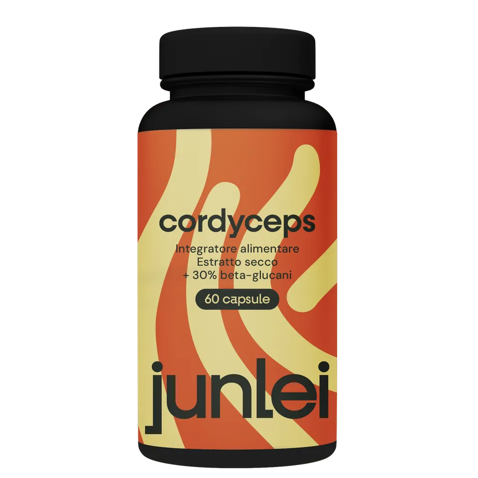 Junlei Cordyceps capsule vegane energia naturale