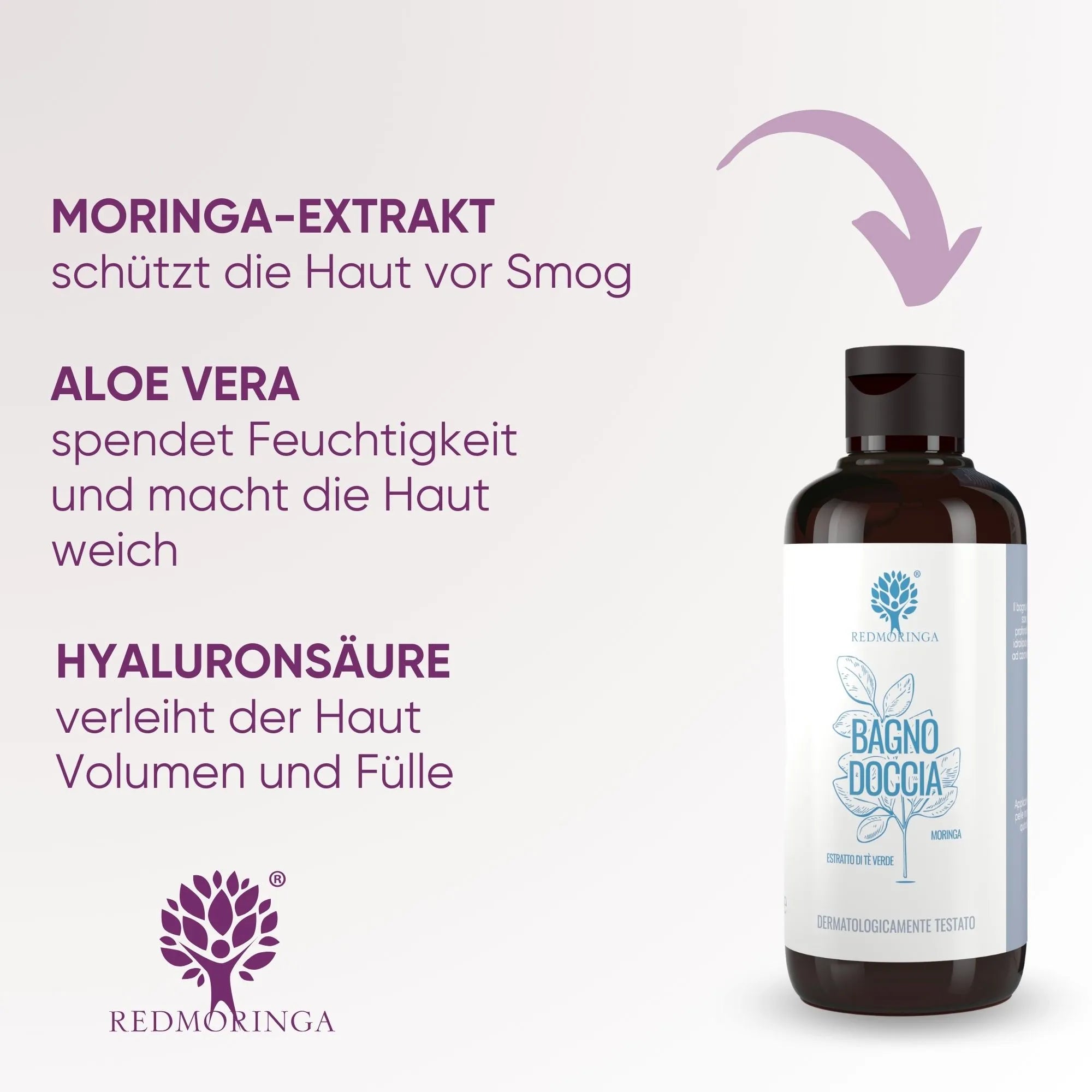 RedMoringa Man Set Regalo Uomo Kit 4 Pezzi Moringa Naturale