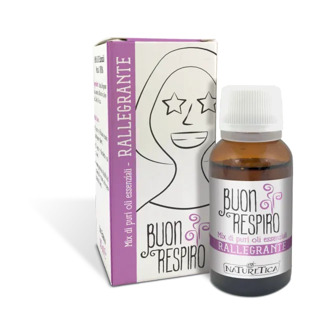Naturetica Buon Respiro Rallegrante miscela oli essenziali 20 ml agrumi