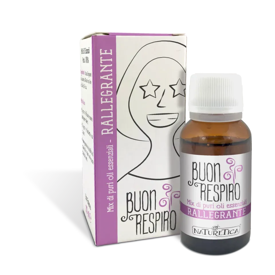 Naturetica Buon Respiro Rallegrante miscela oli essenziali 20 ml agrumi