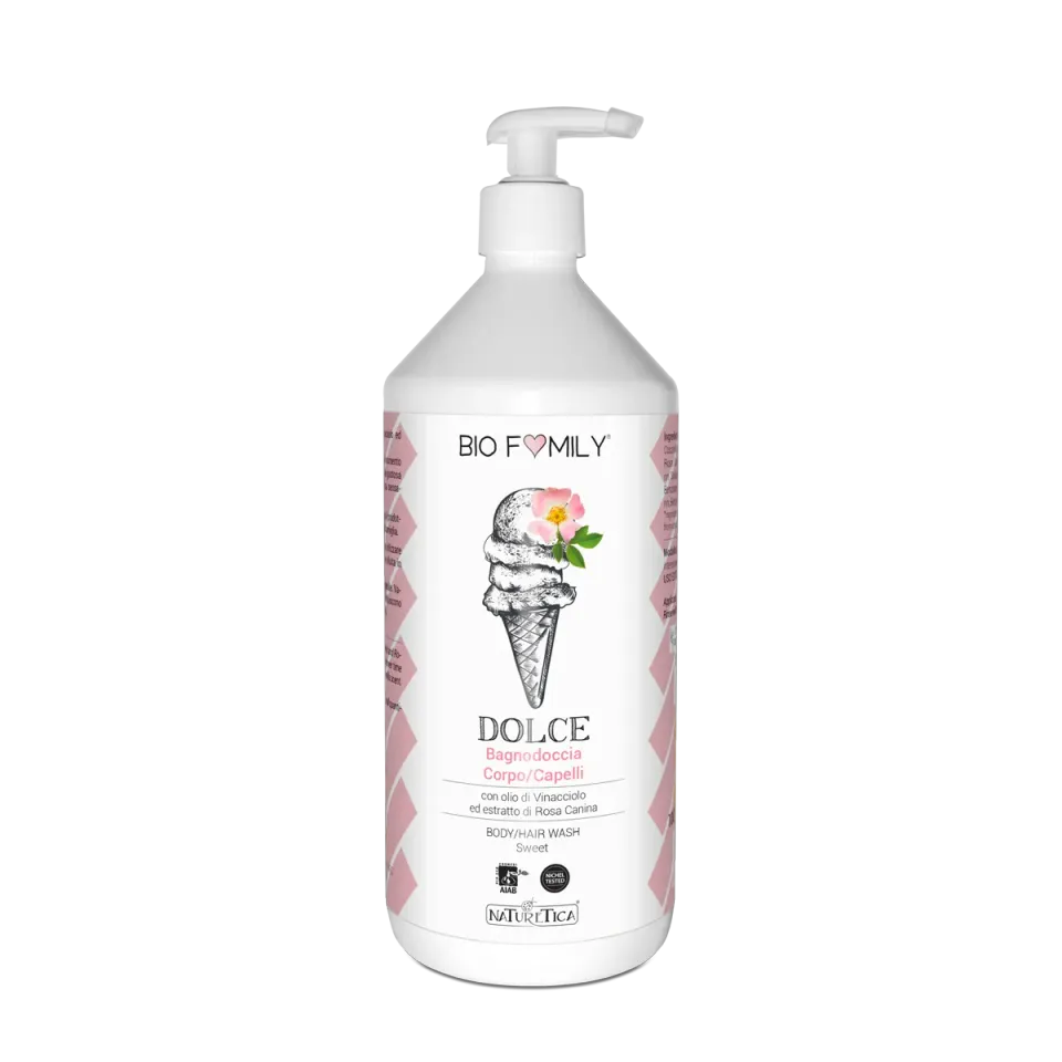 Naturetica Bielli Biofamily Bagno Doccia Dolce vaniglia pH fisiologico