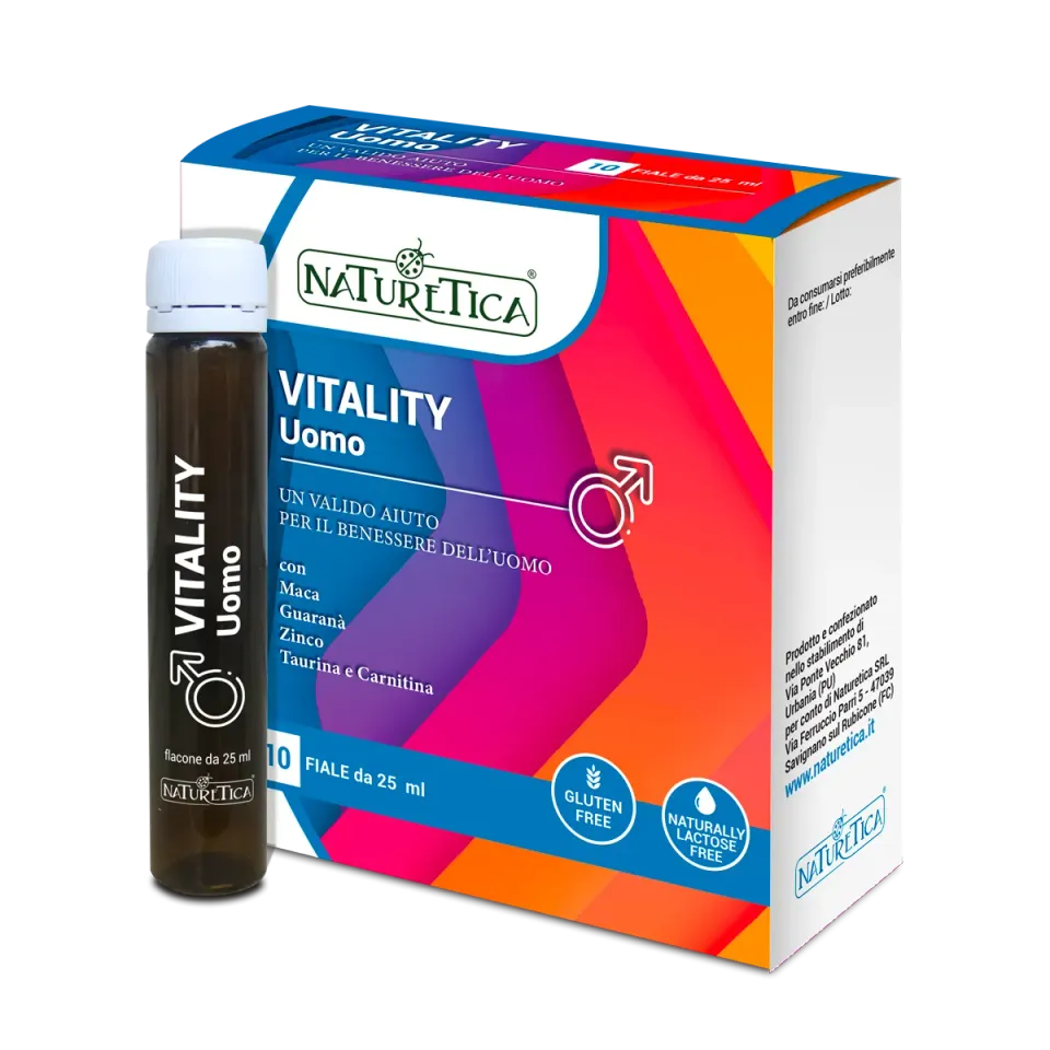 Naturetica Vitality Uomo integratore fiale maca zinco