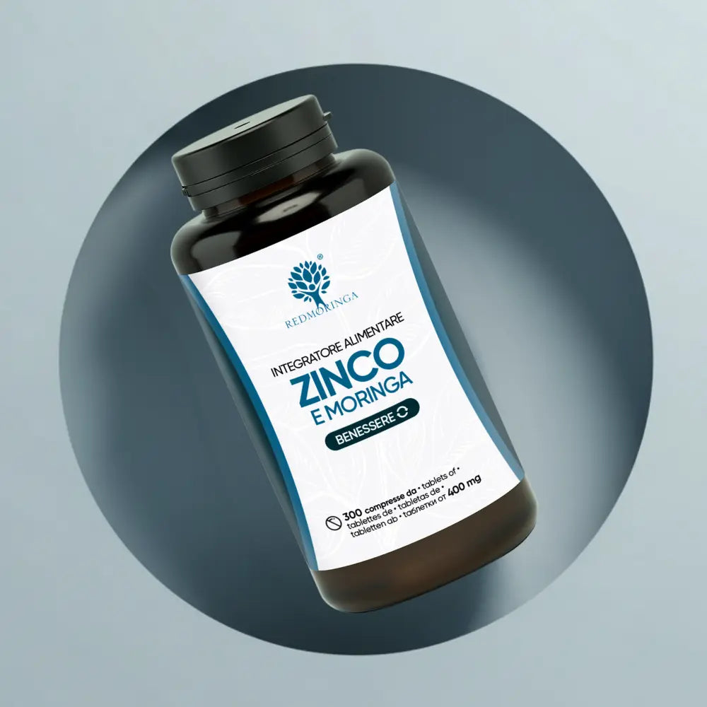 RedMoringa Zinco e Moringa Bio integratore 300 compresse