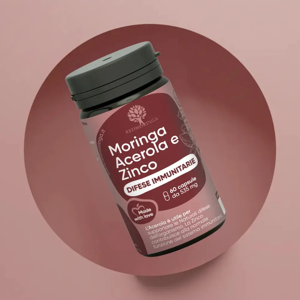 RedMoringa integratore difese immunitarie acerola zinco 1 flacone