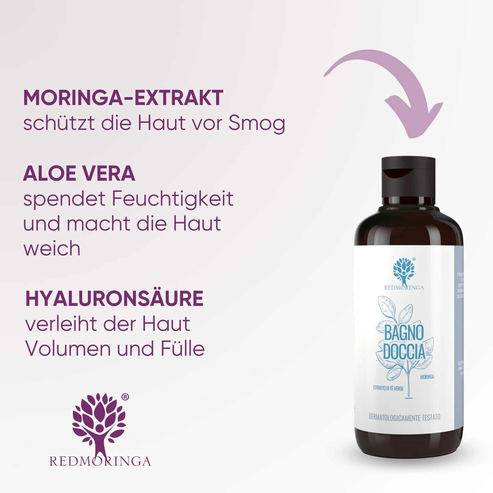 RedMoringa bagnodoccia moringa idratante senza sale