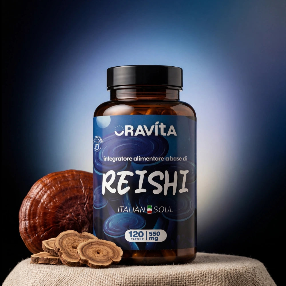 Oravita Reishi estratto titolato 30% integratore 1 flacone