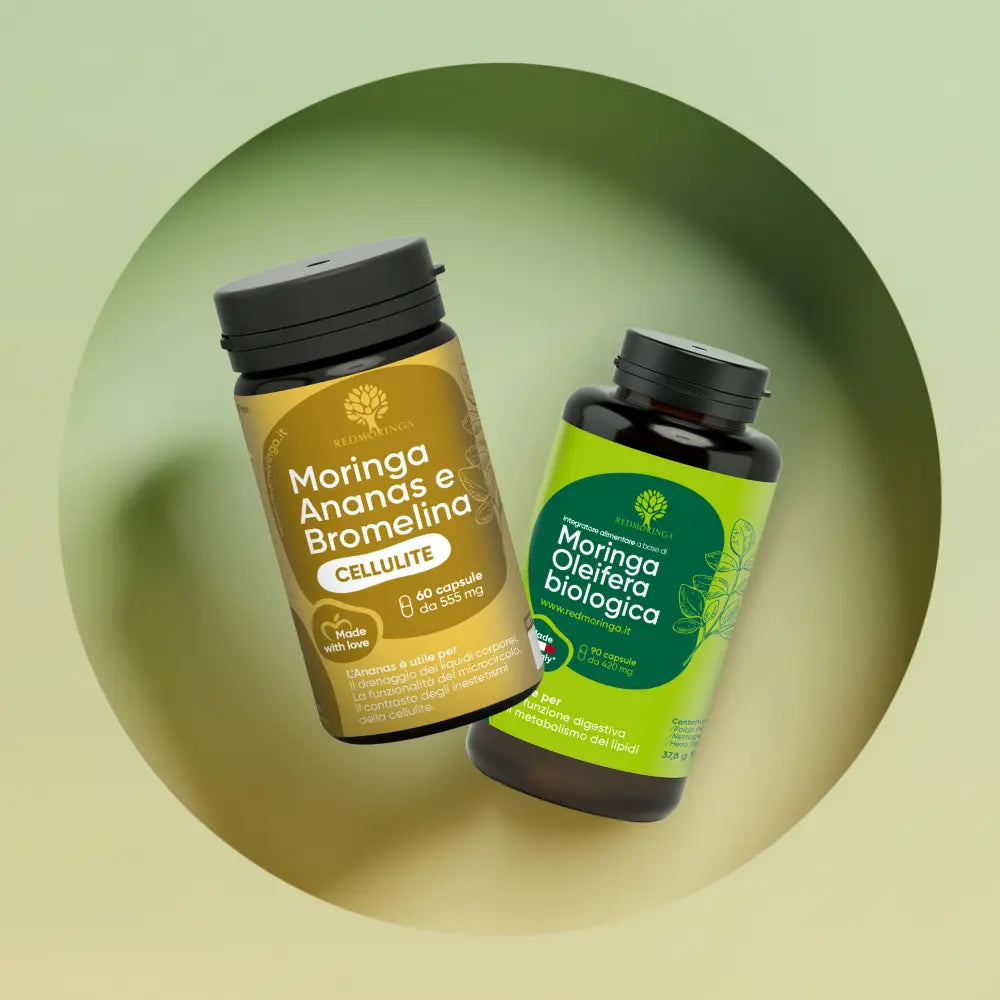 RedMoringa Trattamento Pancia Piatta Anticellulite Bromelina