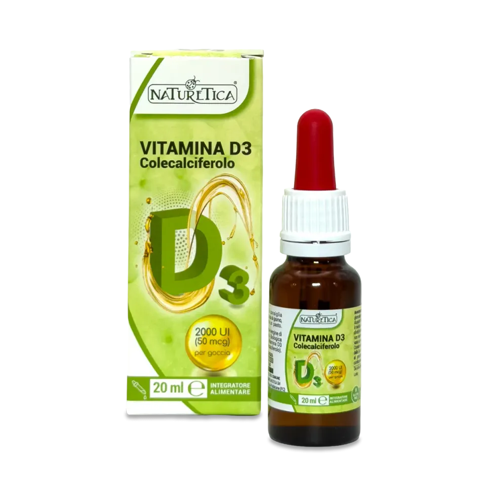 Naturetica Bielli Vitamina D3 Gocce Colecalciferolo 2000 UI