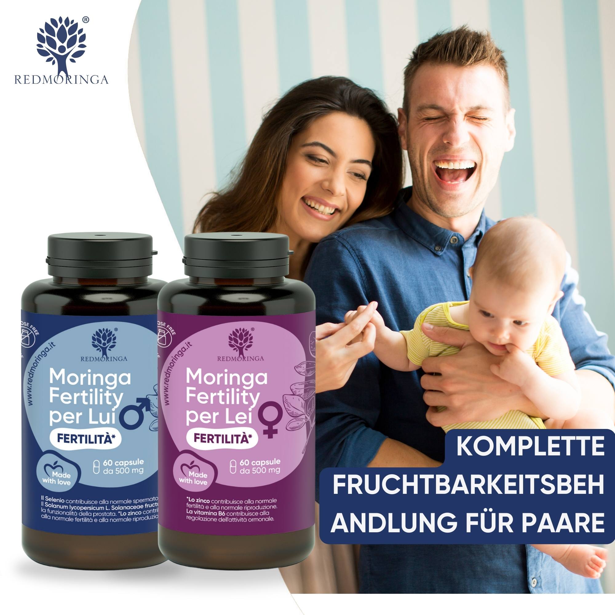 RedMoringa Moringa Fertility Lui & Lei trattamento fertilita 1 mese