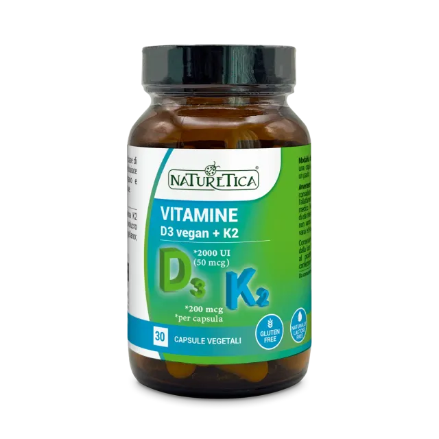 Naturetica Bielli D3 Vegan + K2 integratore 2000 UI