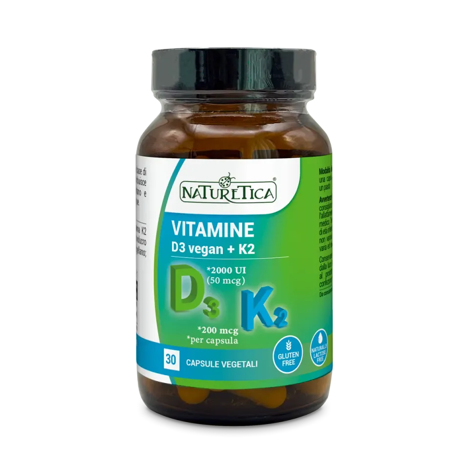 Naturetica Bielli D3 Vegan + K2 integratore 2000 UI