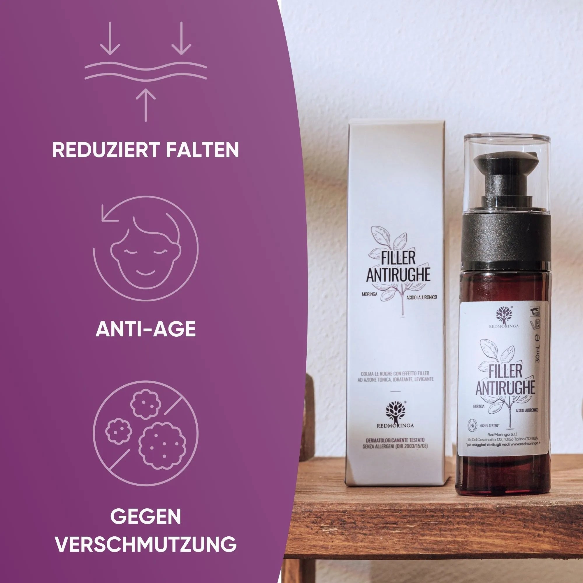 RedMoringa Trattamento Viso Antirughe IN & OUT kit completo