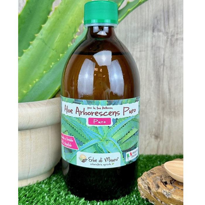 Aloe di Padre Zago Succo puro Aloe Arborescens 500 ml fresco