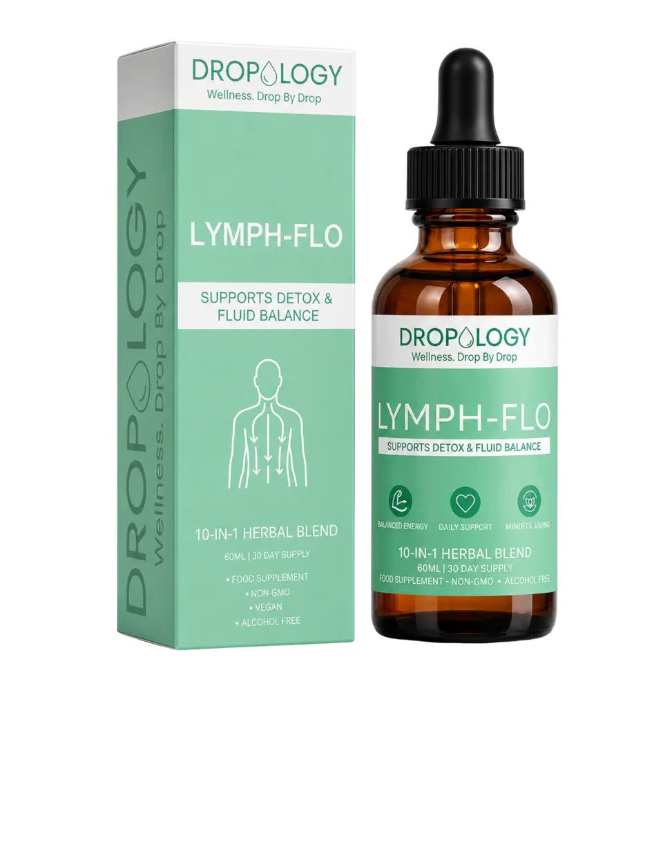 Dropology Lymph-Flo gocce botaniche 60 ml 10 erbe
