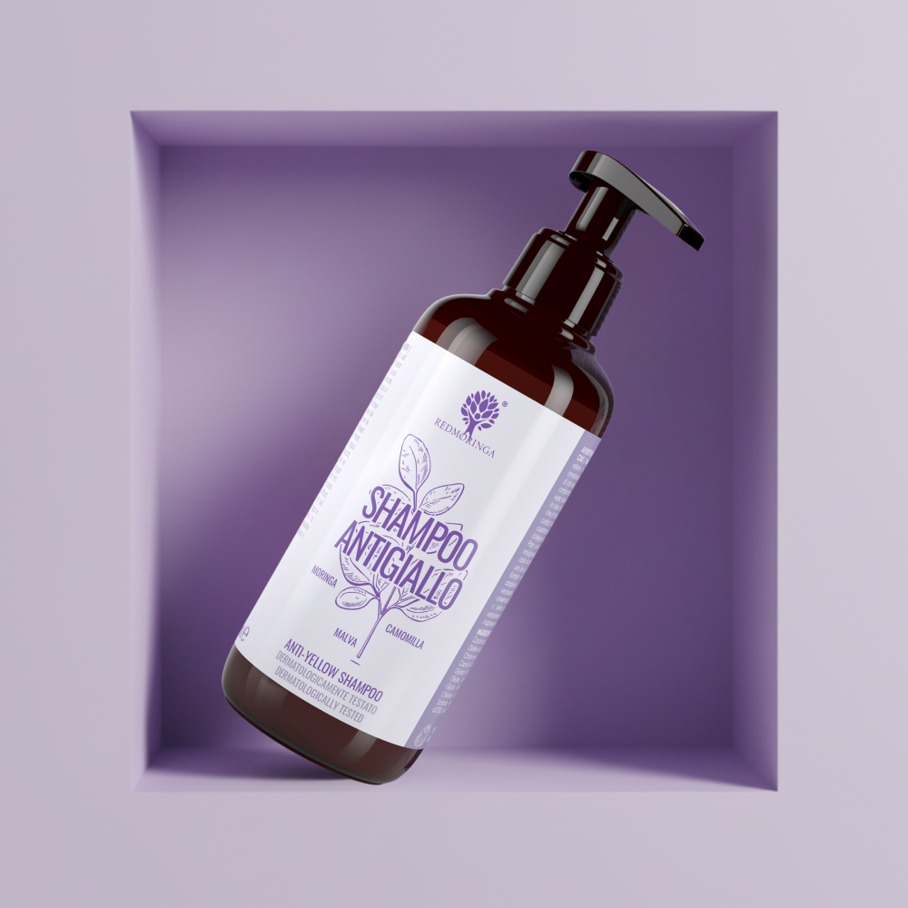 RedMoringa Anti-Yellow Shampoo Capelli Biondi Moringa