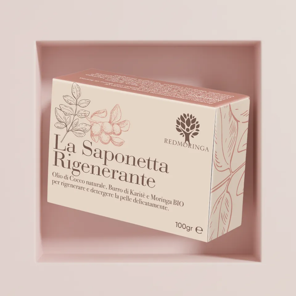 RedMoringa Saponetta Rigenerante Karite Saponetta Viso Moringa Bio