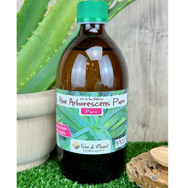 Aloe di Padre Zago Succo puro Aloe Arborescens 500 ml fresco