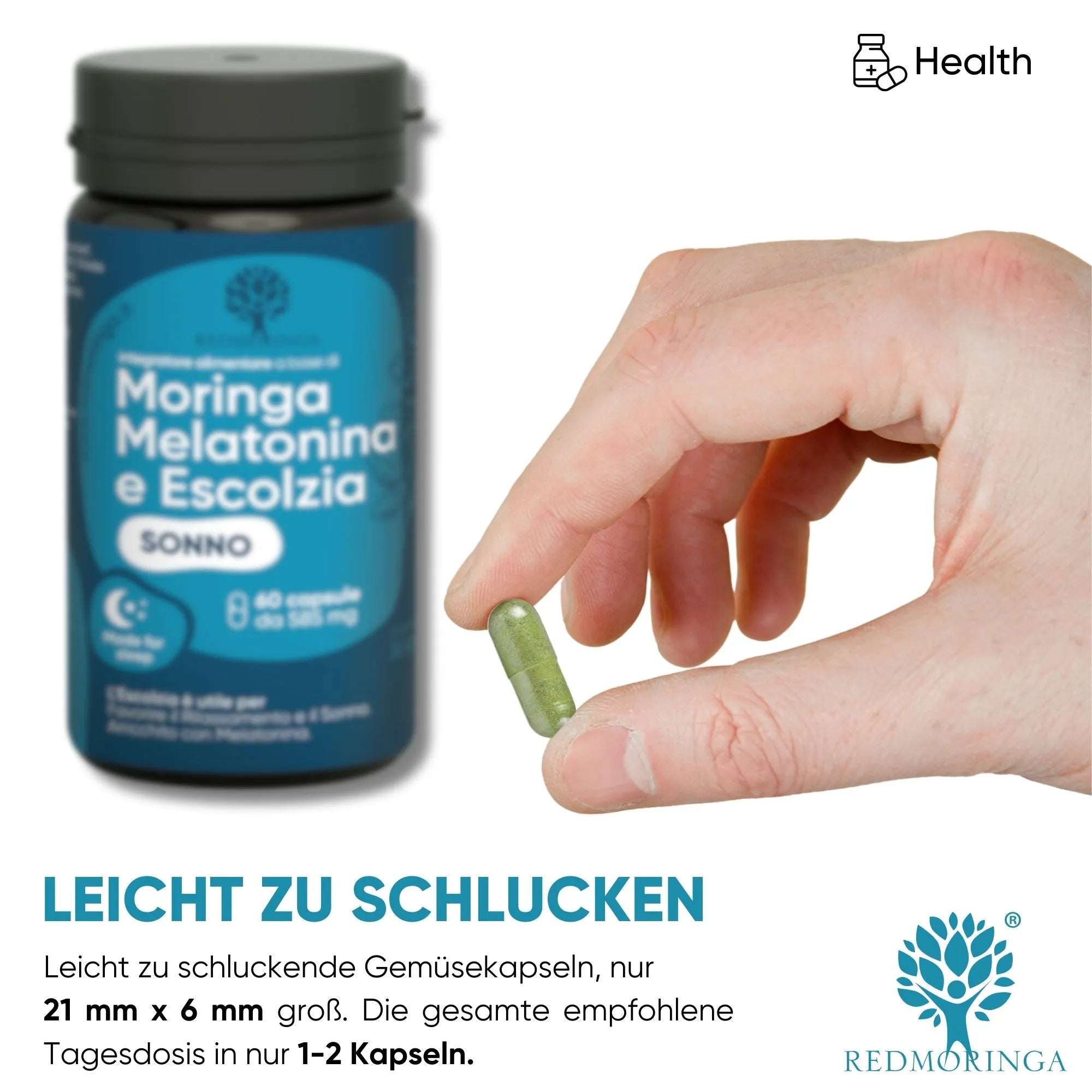 RedMoringa Sonno Profondo integratore melatonina 1 flacone