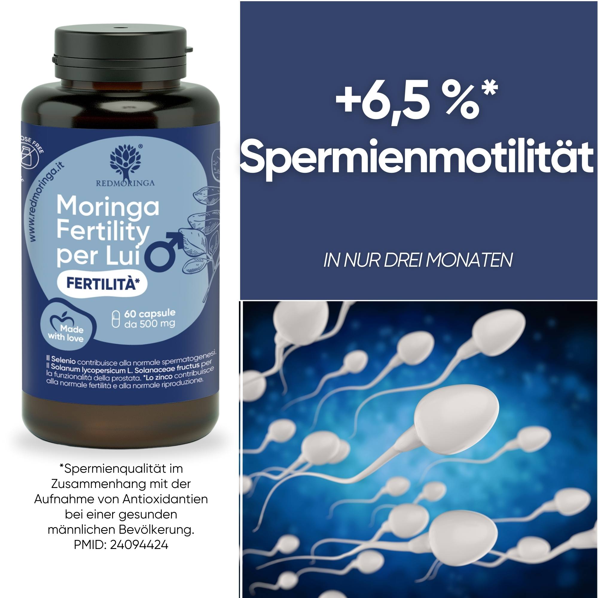RedMoringa Fertilità Maschile integratore licopene 1 flacone