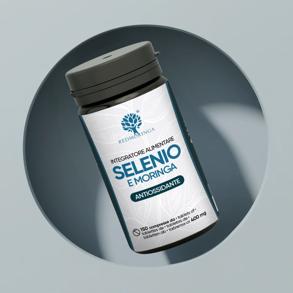 RedMoringa Selenio e Moringa Integratore 1 Flacone Tiroide