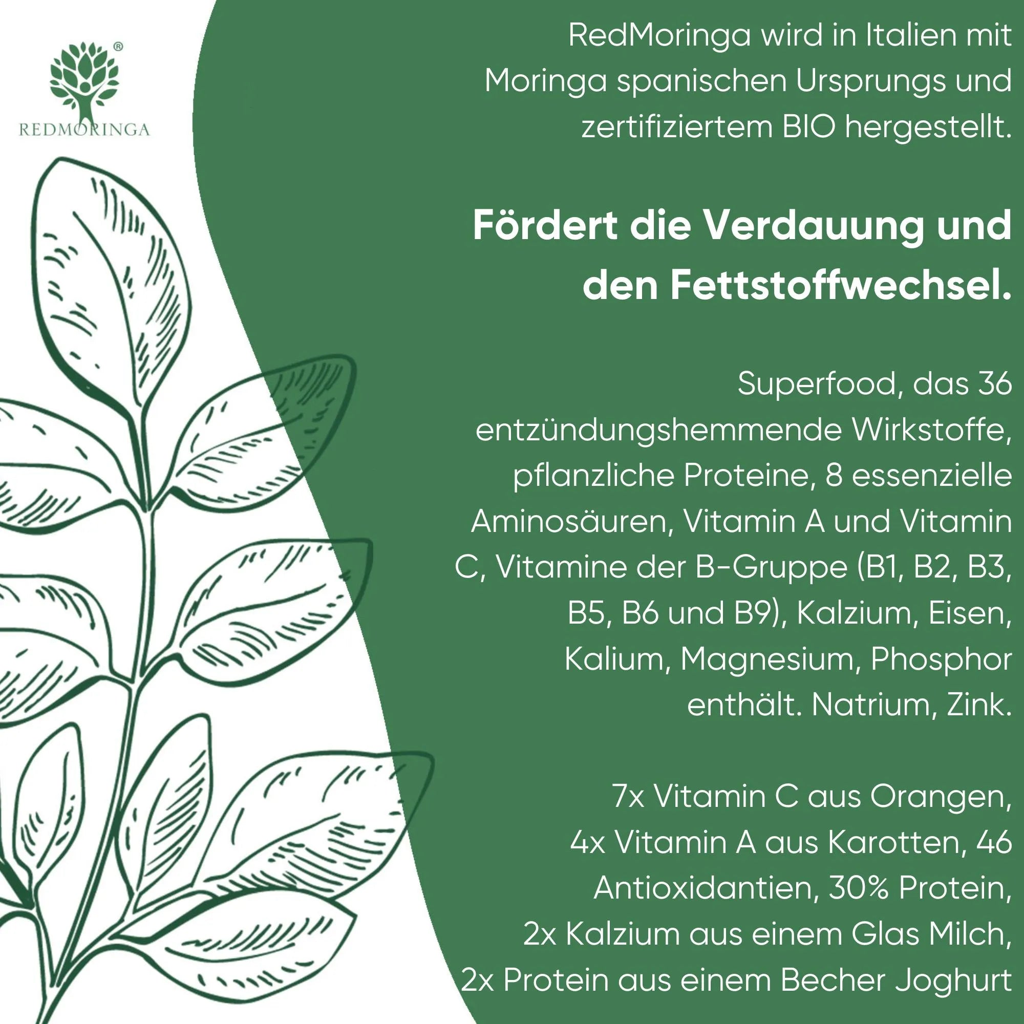RedMoringa Sollievo Menopausa integratore vampate moringa isoflavoni