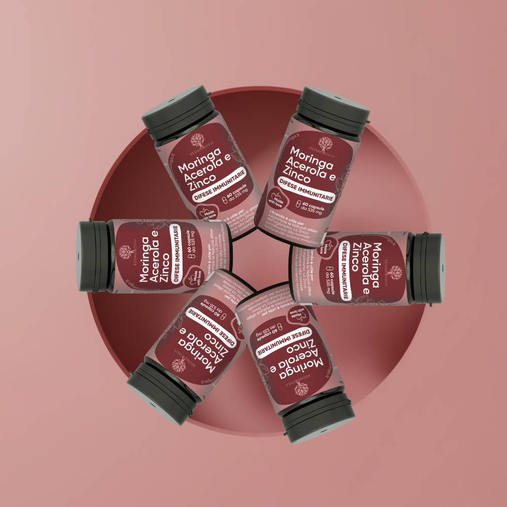 RedMoringa integratore difese immunitarie acerola zinco 1 flacone