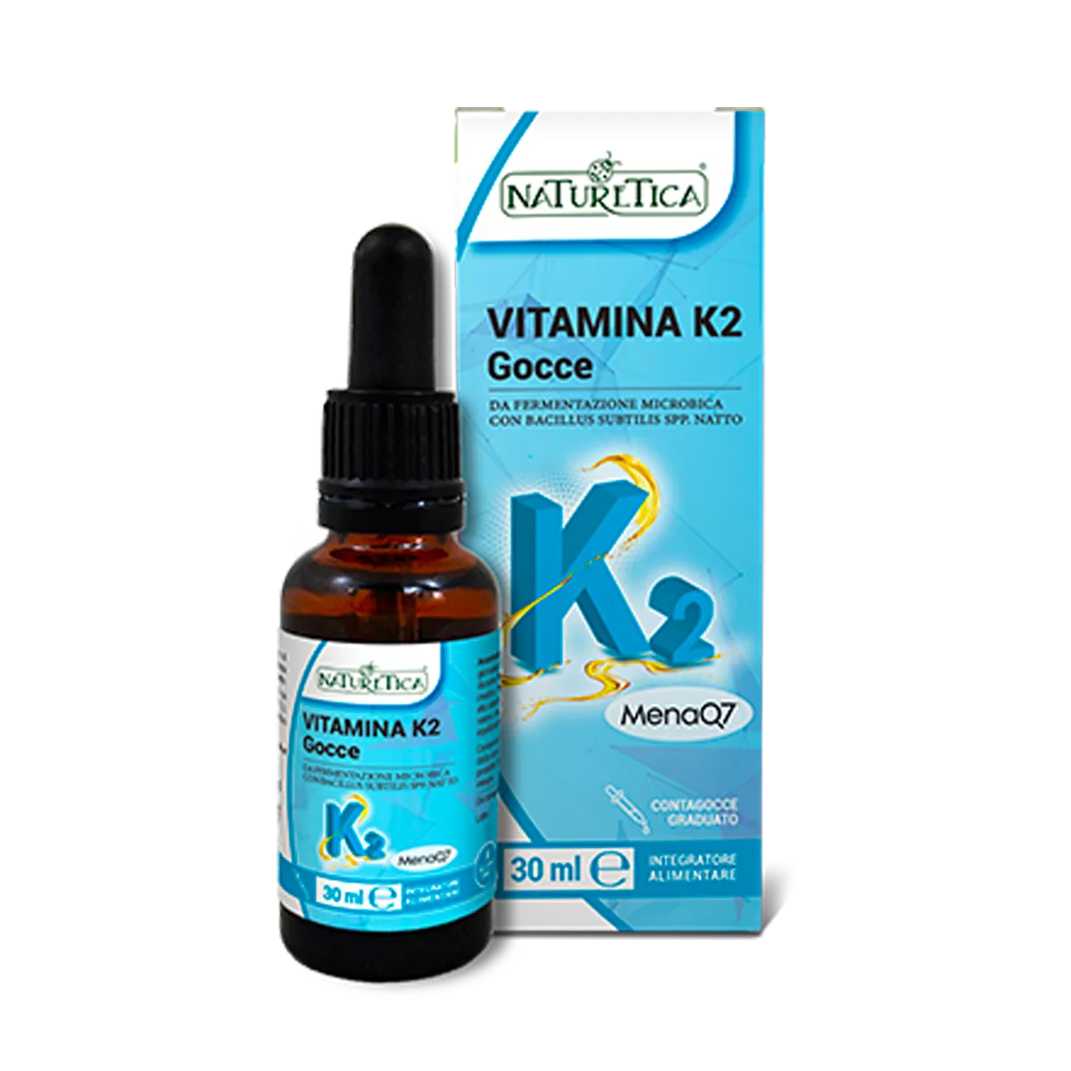 Naturetica Bielli Vitamina K2 gocce integratore ossa olio oliva