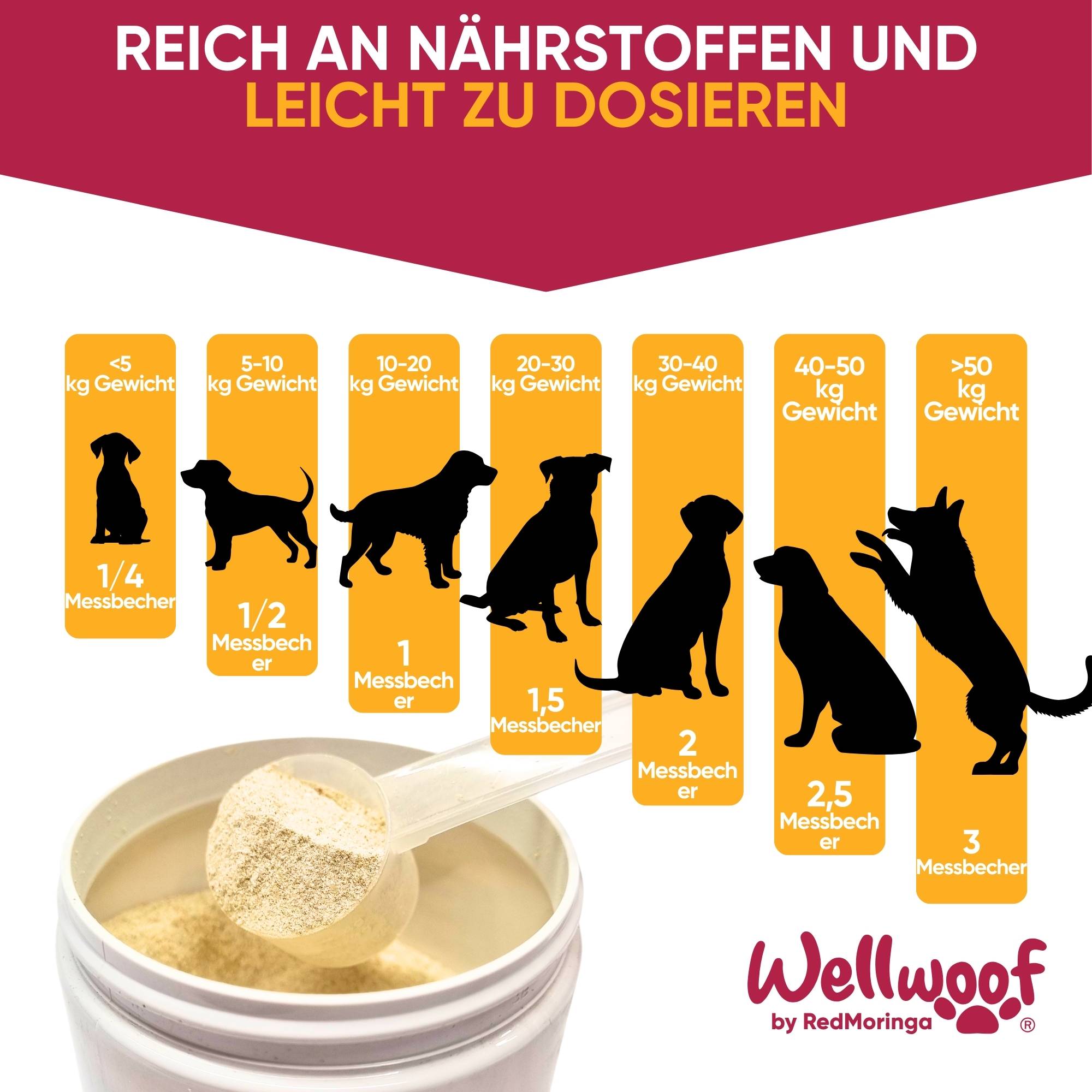 WellWoof Multivit Moringa integratore cane 1 barattolo energia
