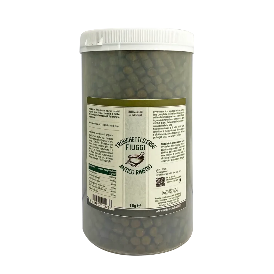Naturetica Bielli Fiuggi tronchetti tisana 1 kg transito