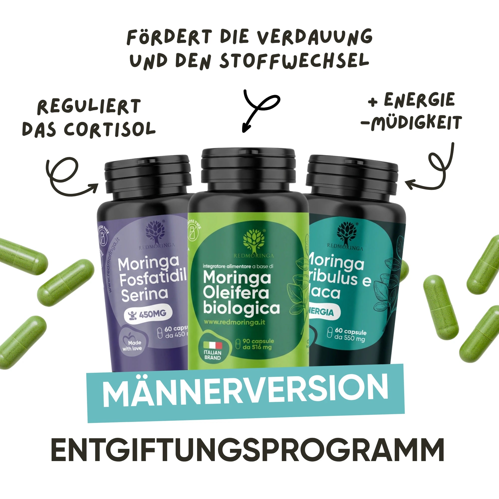 RedMoringa Kit Estate Anti-Cortisolo trattamento stress donna