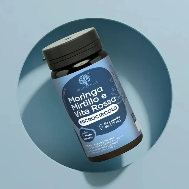 RedMoringa Microcircolo Integratore Gambe Mirtillo 60 capsule