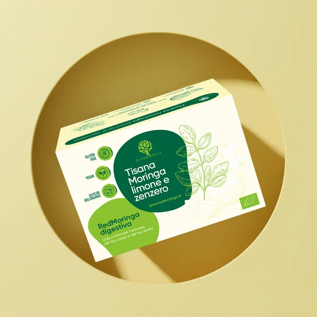 RedMoringa Tisana Moringa Zenzero Limone digestiva