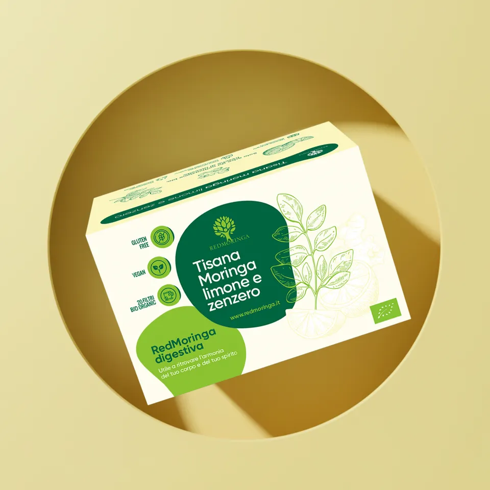 RedMoringa Tisana Moringa Zenzero Limone digestiva