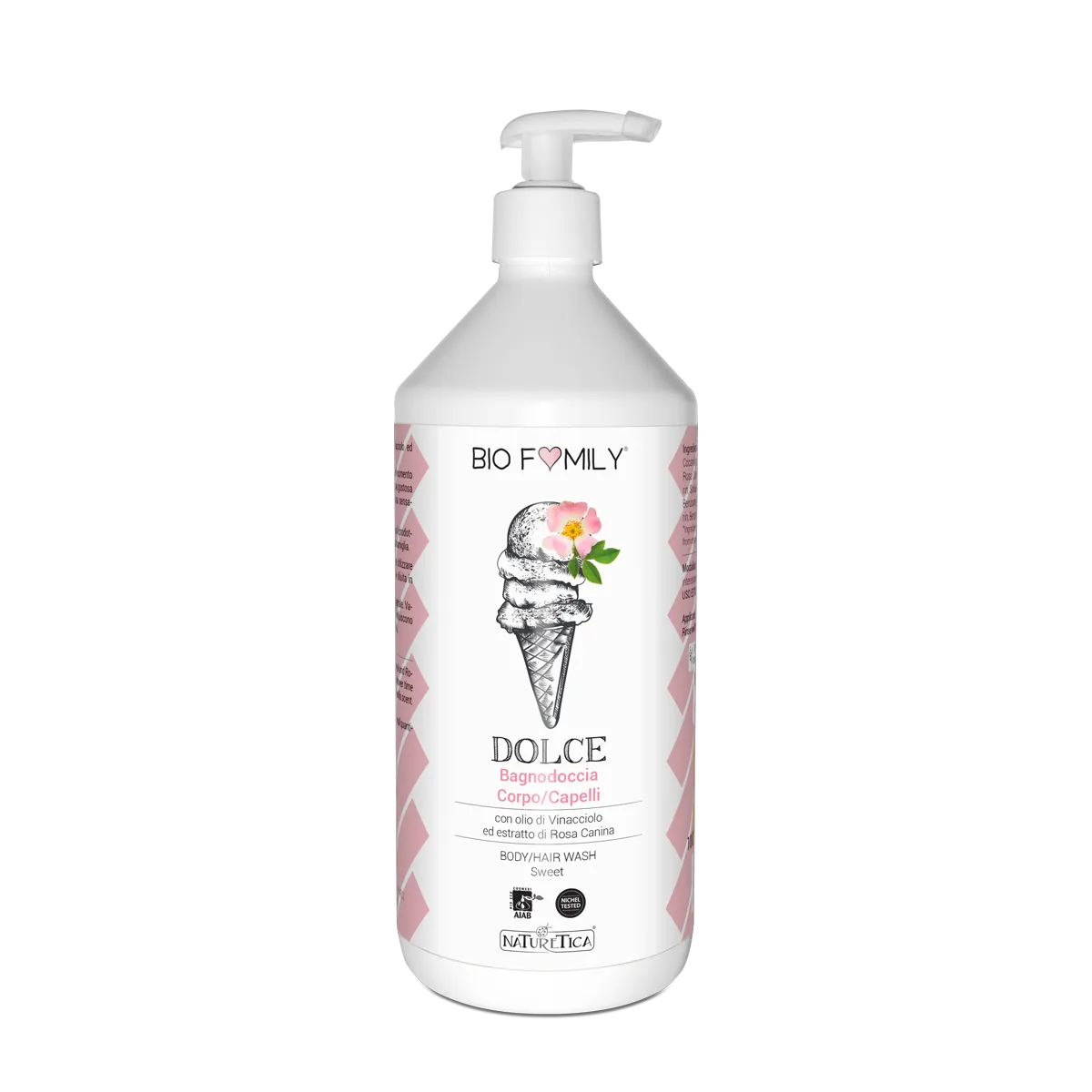Naturetica Bielli Biofamily Bagno Doccia Dolce vaniglia pH fisiologico